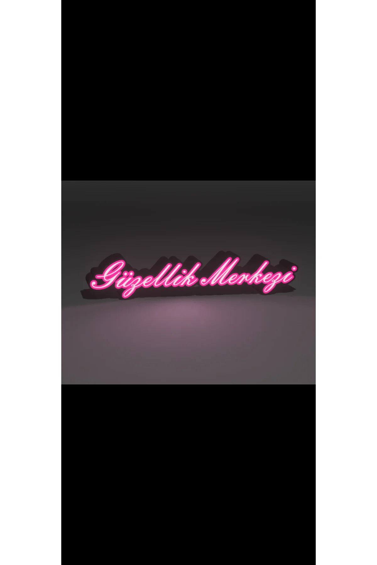 LED IŞIKLI GÜZELLİK MERKEZİ YAZI TABELA