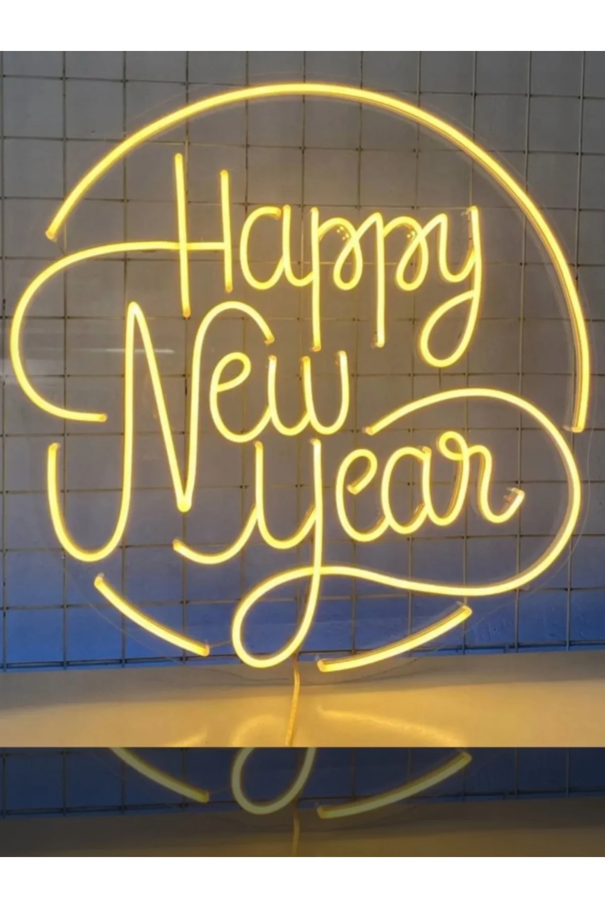 LED IŞIKLI HAPPY NEW YEAR YENİ YIL KUTLAMA YILBAŞI NOEL YAZI