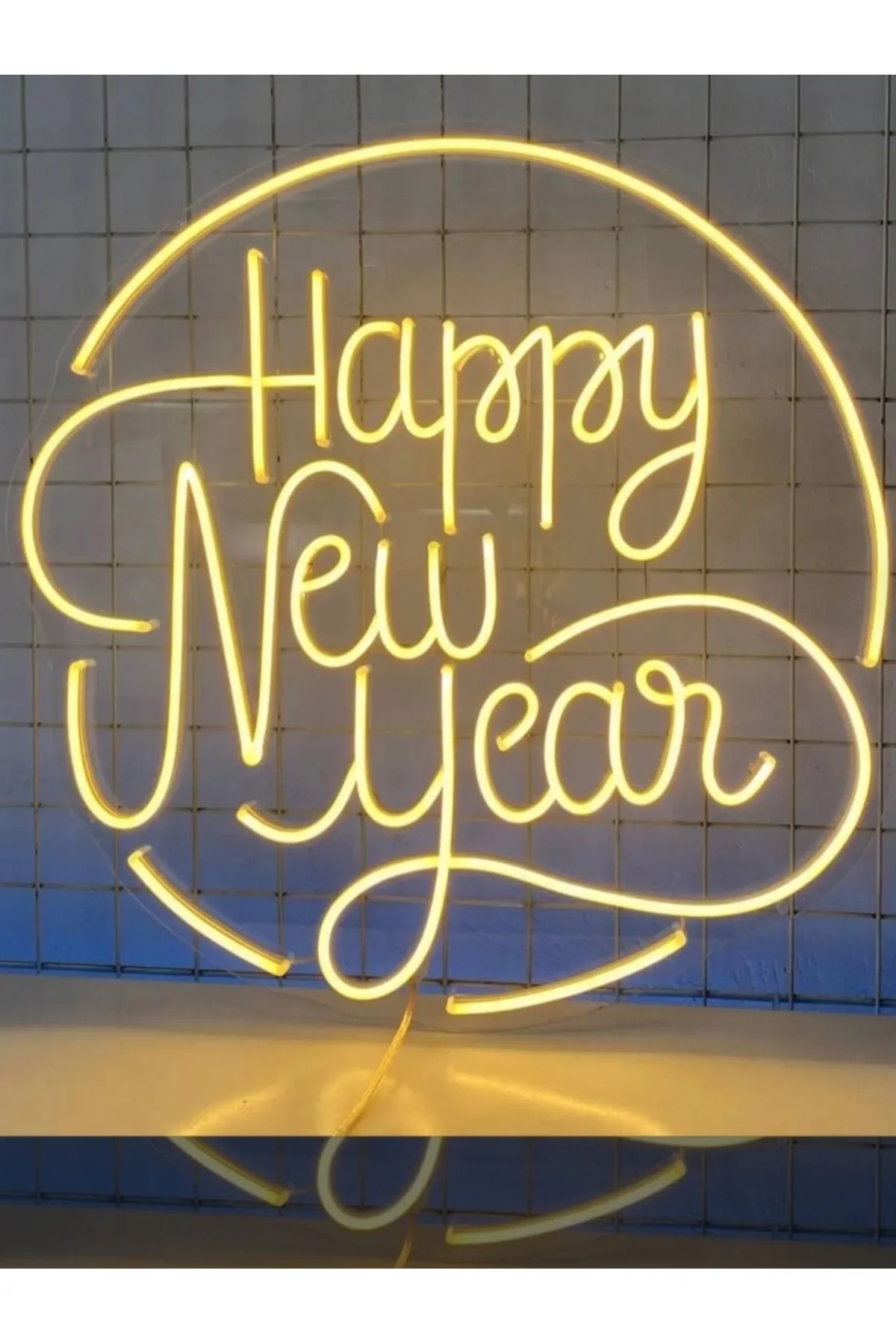 LED IŞIKLI HAPPY NEW YEAR YENİ YIL KUTLAMA YILBAŞI NOEL YAZI