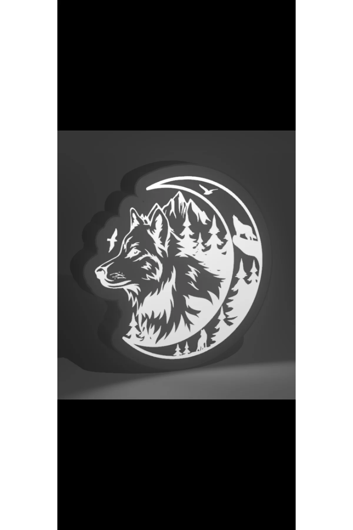LED IŞIKLI HİLAL KURT TABLO