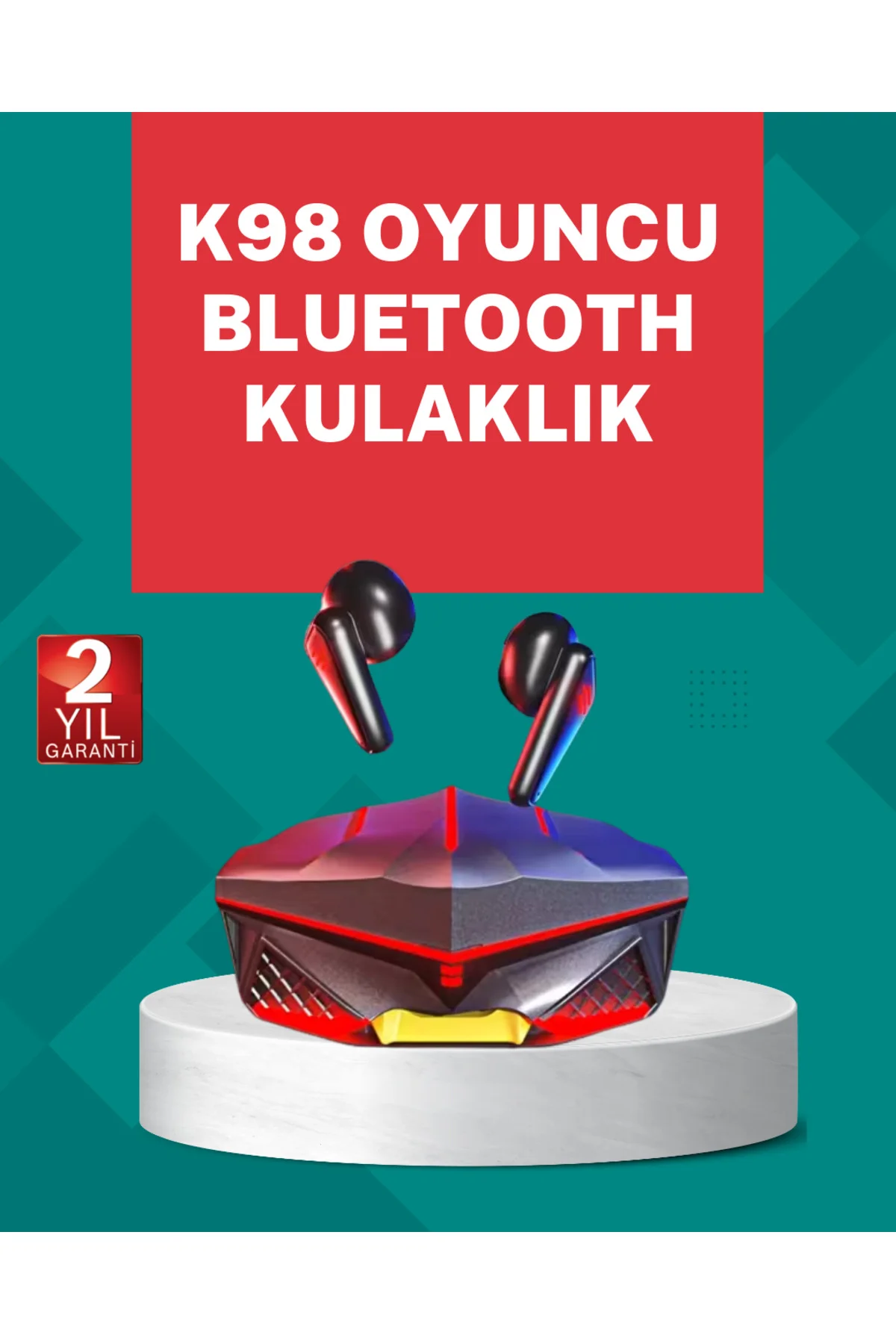 Led Işıklı Kablosuz Gaming Kulaklık Ergonomik Tasarım