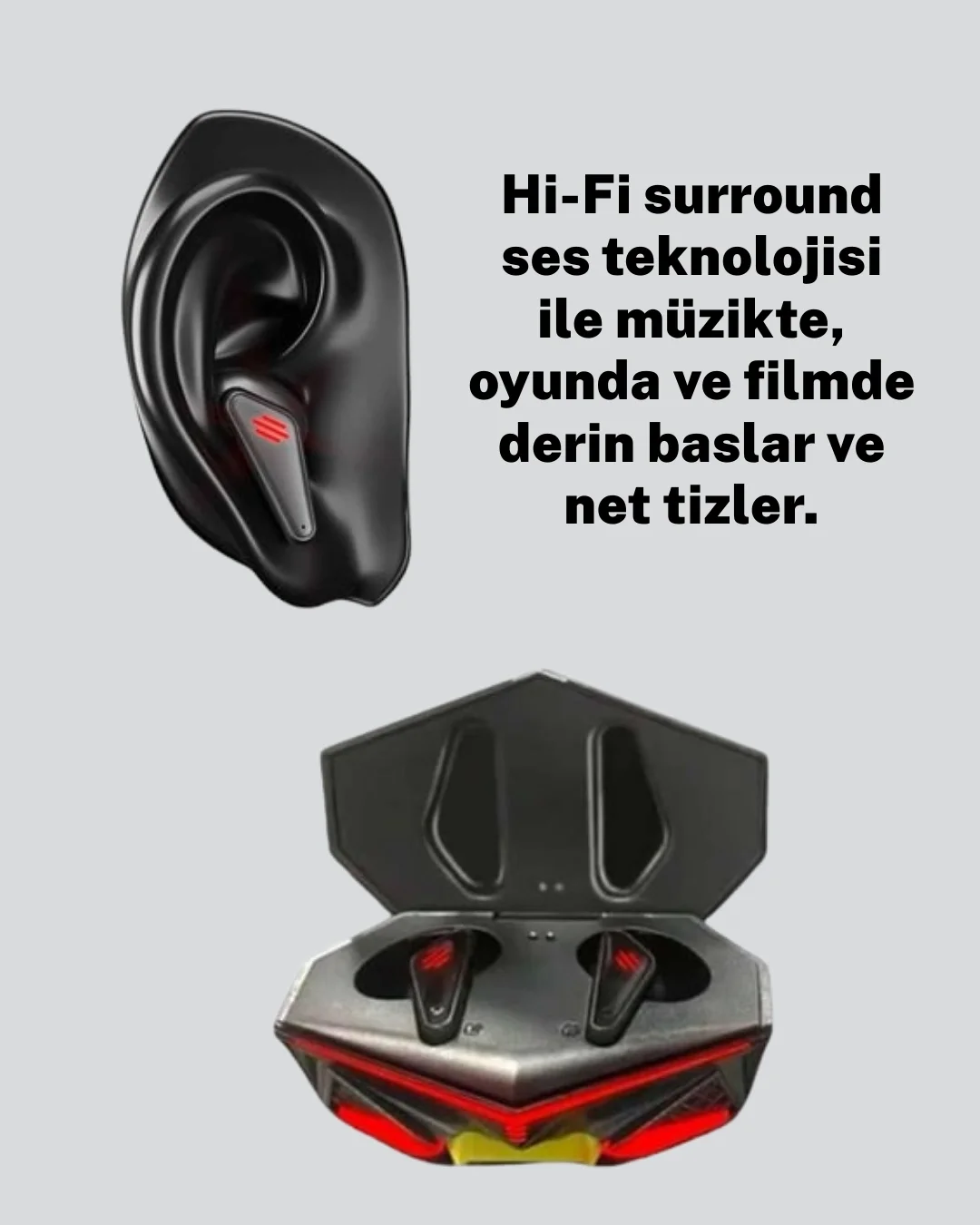Led Işıklı Kablosuz Bluetooth 5.0 Gaming Kulaklık Yeni Nesil