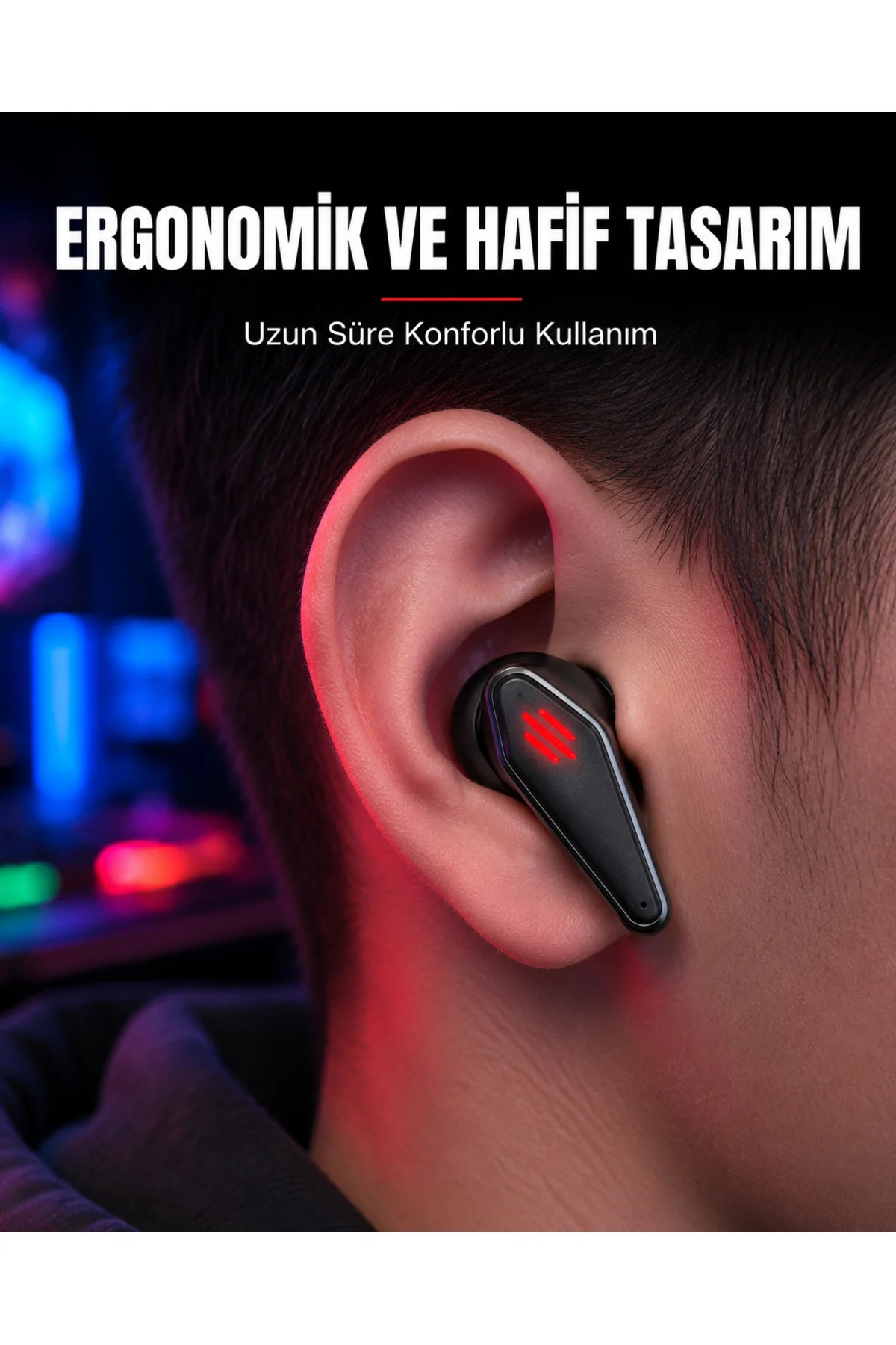 Led Işıklı Kablosuz Kulaklık Ergonomik Tasarım Yeni Nesil Led Işıklı Kablosuz Kulaklık Ergonomik Tasarım Yeni Nesil