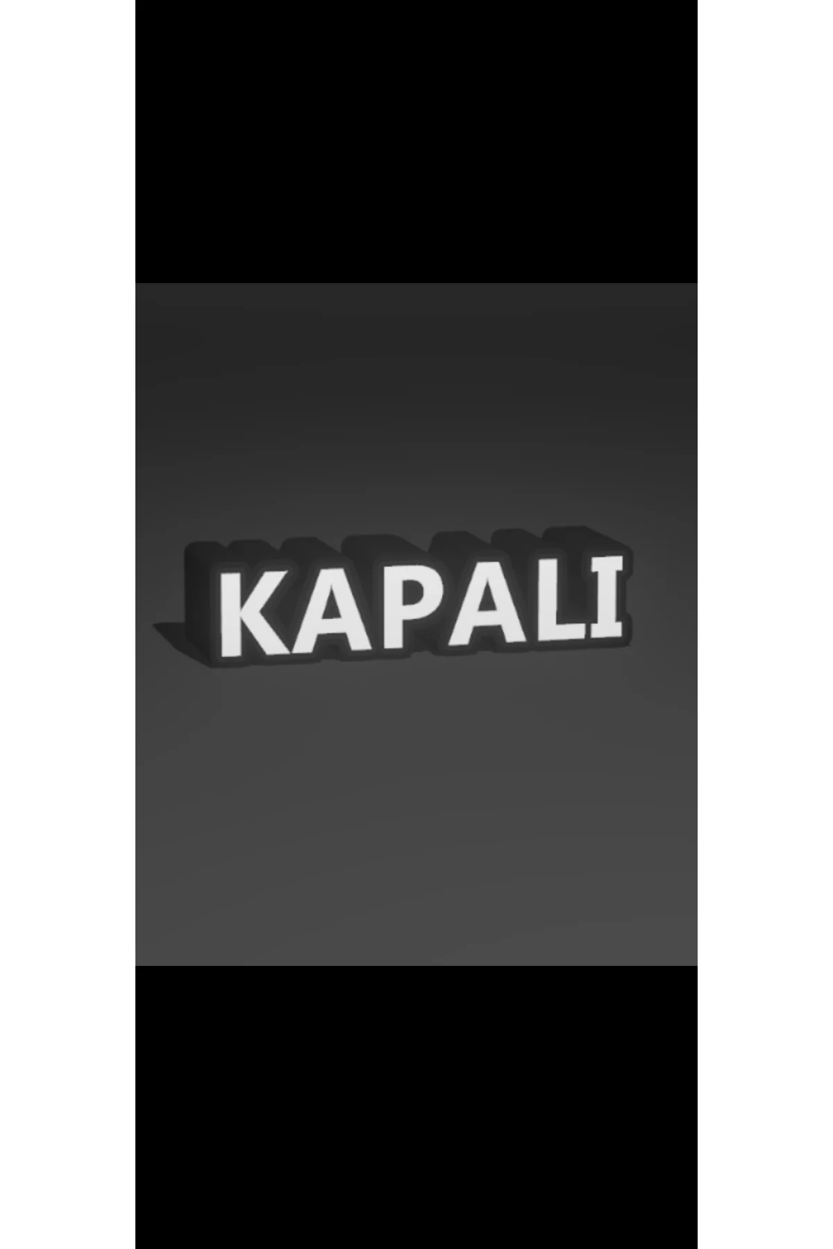 LED IŞIKLI KAPALI CLOSED TABELA