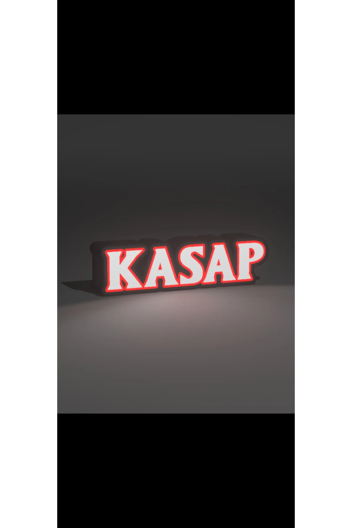 LED IŞIKLI KASAP TABELA