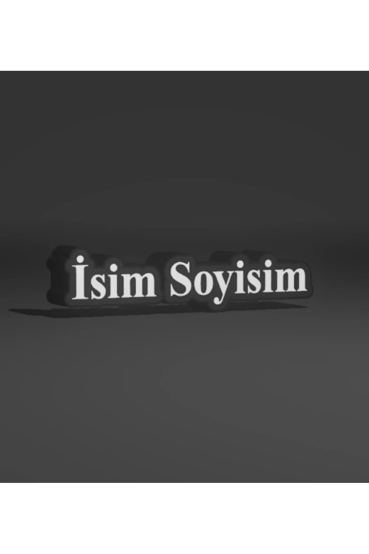 LED IŞIKLI (kişiye özel) isim soyisim