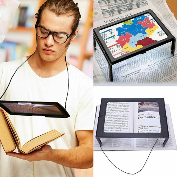 Just Cheap Store Led İşikli Kitap  Okuma Büyüteç