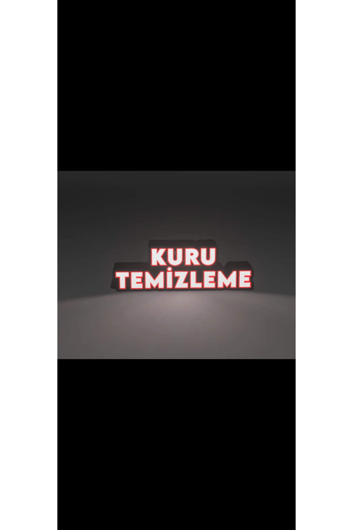 LED IŞIKLI KURU TEMİZLEME TABLO