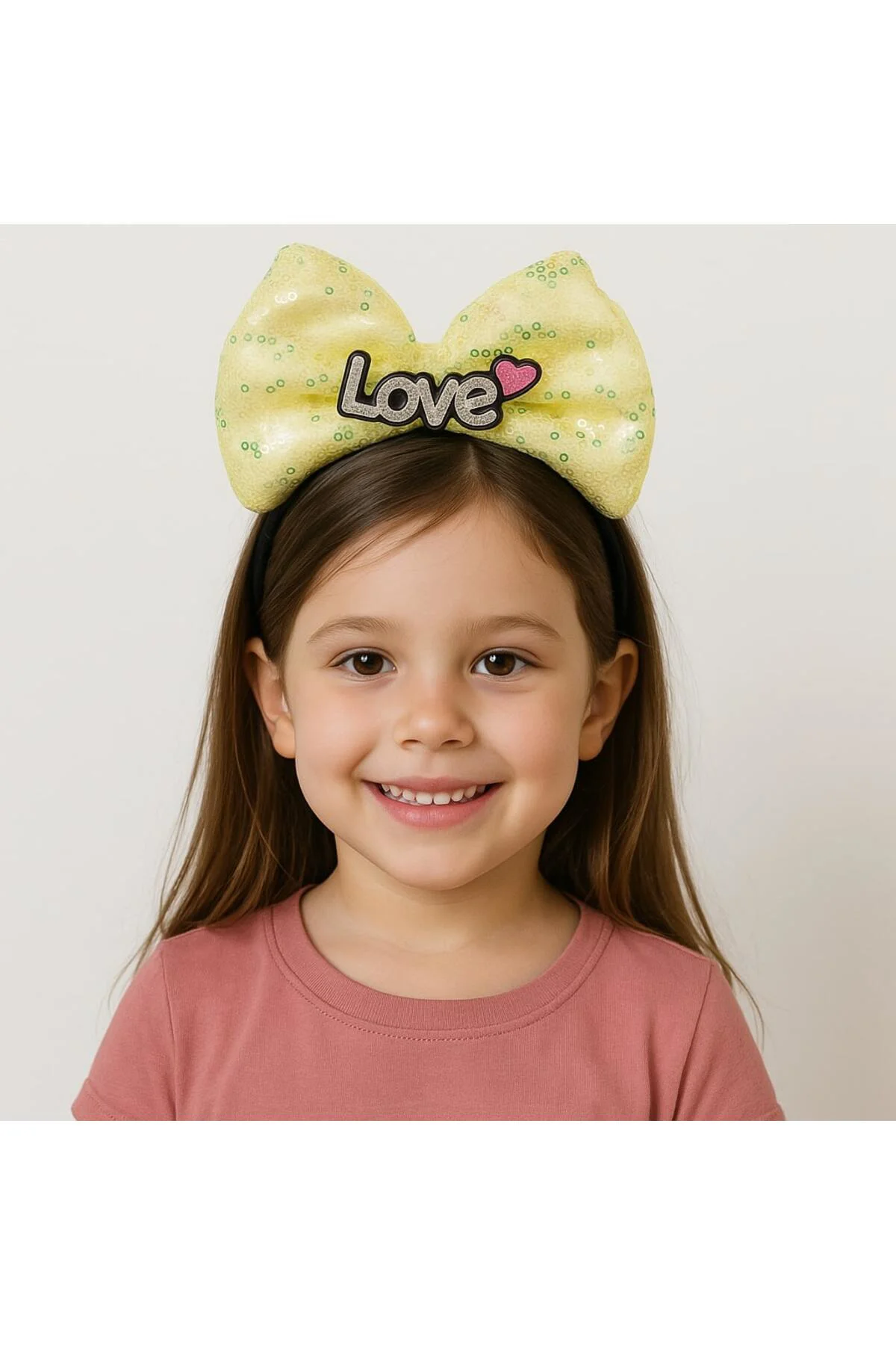 LED Işıklı Love Yazılı Sarı Fiyonk Taç – Kız Çocuk Parti Tacı (50 LED Işıklı Love Yazılı Sarı Fiyonk Taç – Kız Çocuk Parti Tacı (50