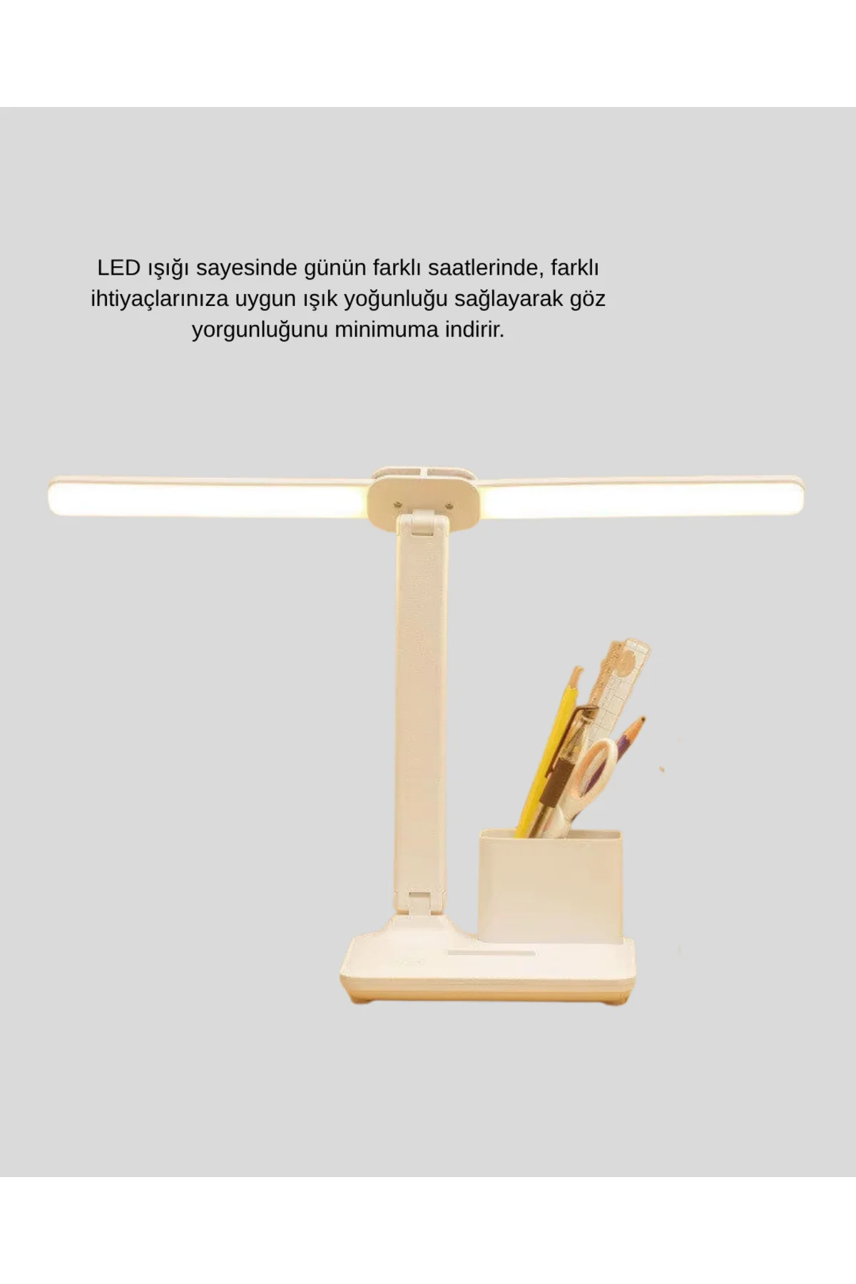 LED Işıklı Masa Lambası – Göz Yormayan, Kısılabilir ve Esnek Başl