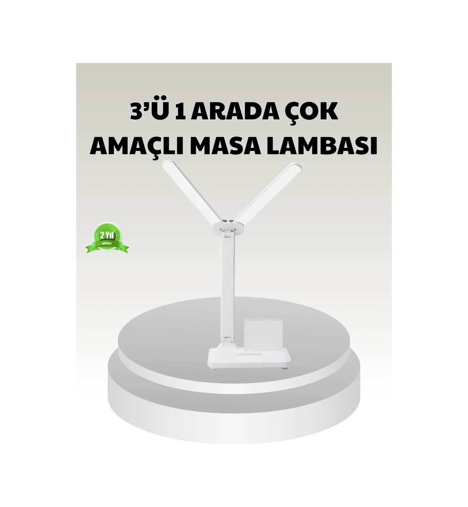 Led Işıklı Masa Lambası Göz Yormayan, Kısılabilir Ve Esnek Başlık