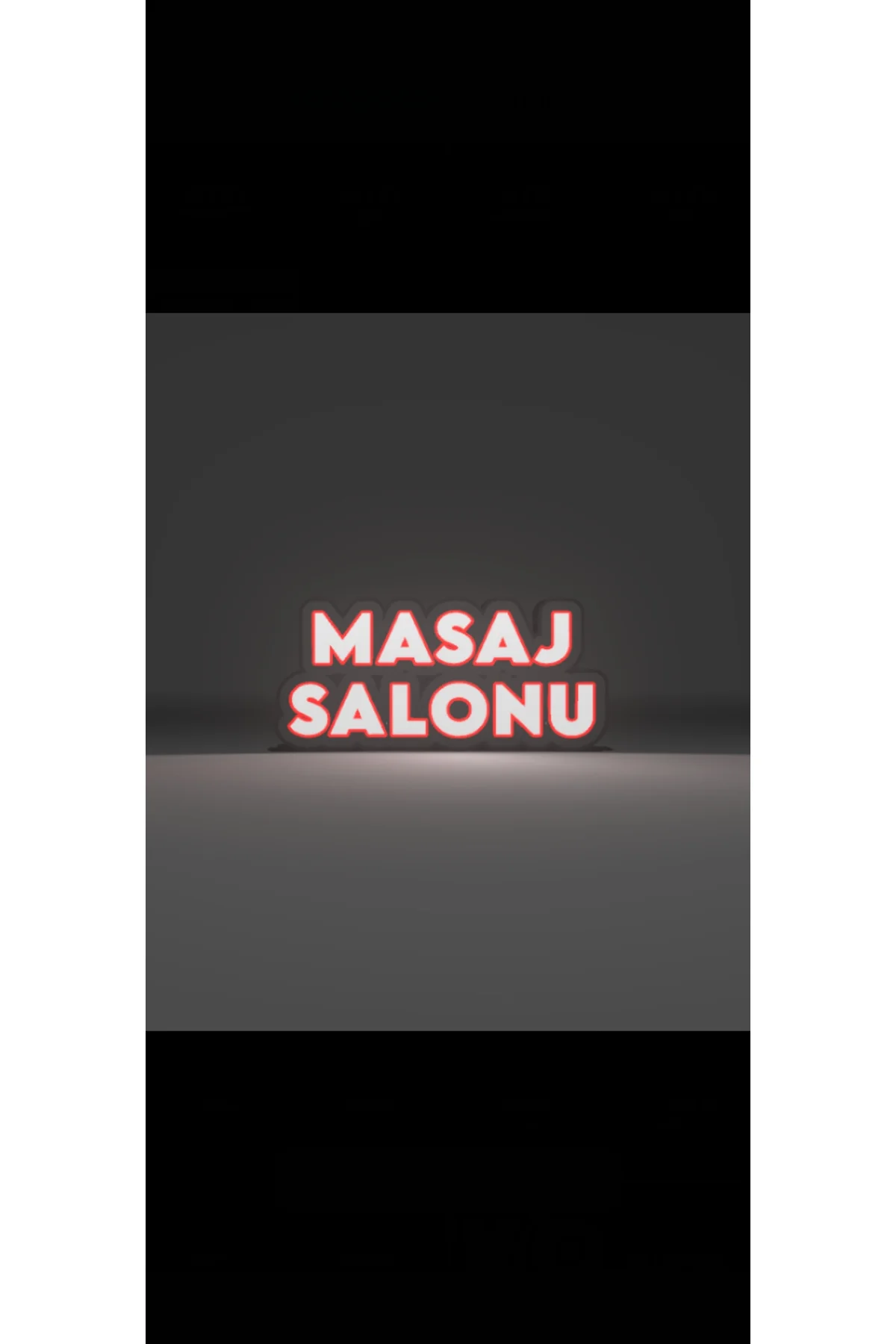 LED IŞIKLI MASAJ SALONU TABELA