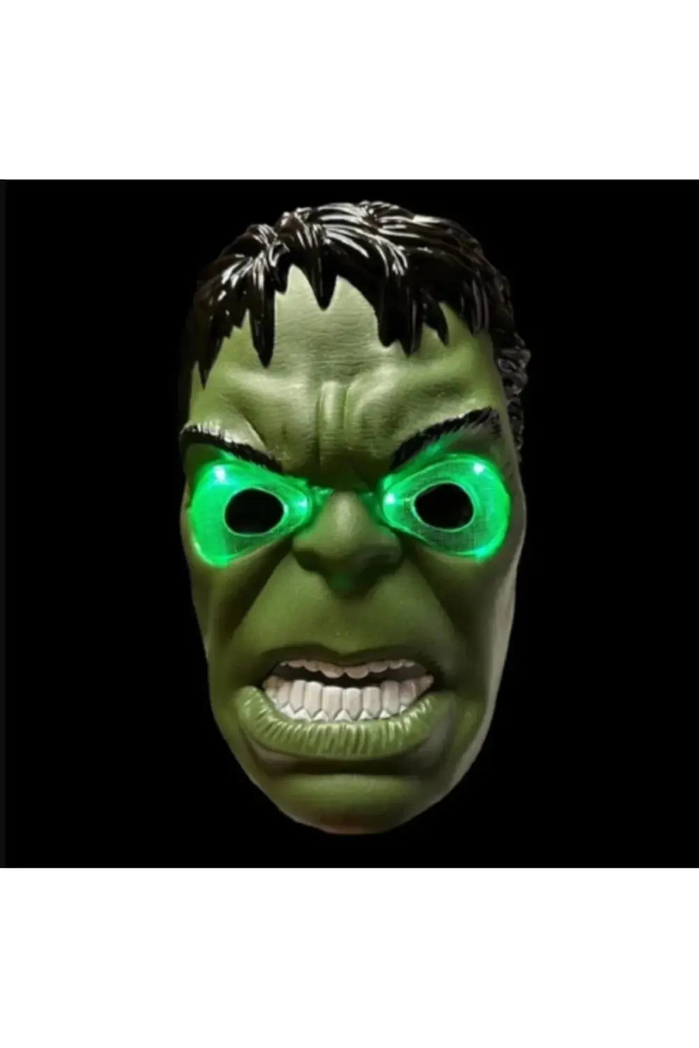 Led Işıklı Maske Işıklı Hulk Maskesi Led Light Hulk Mask Yeşil Ad