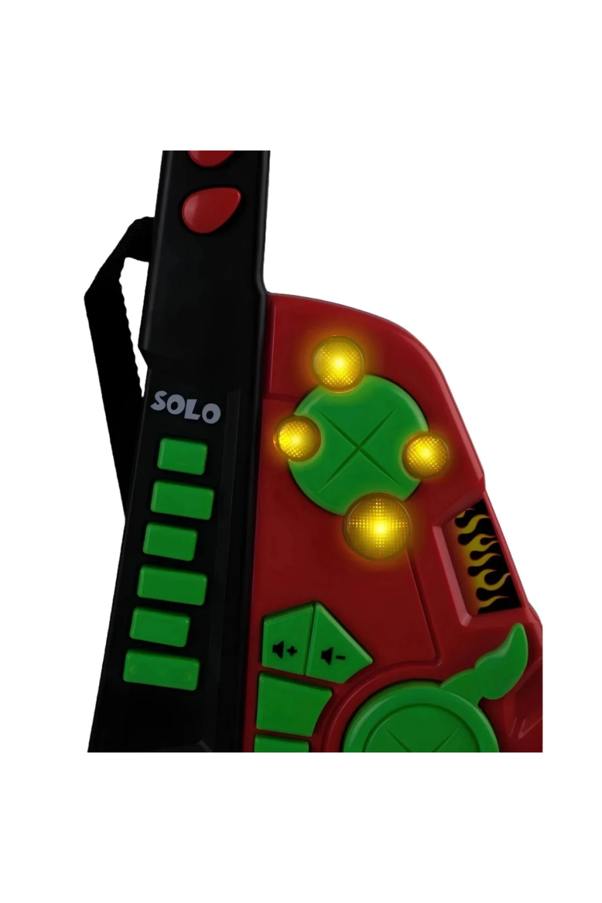 Led Işıklı Melodili Askılı Müzikli Gitar