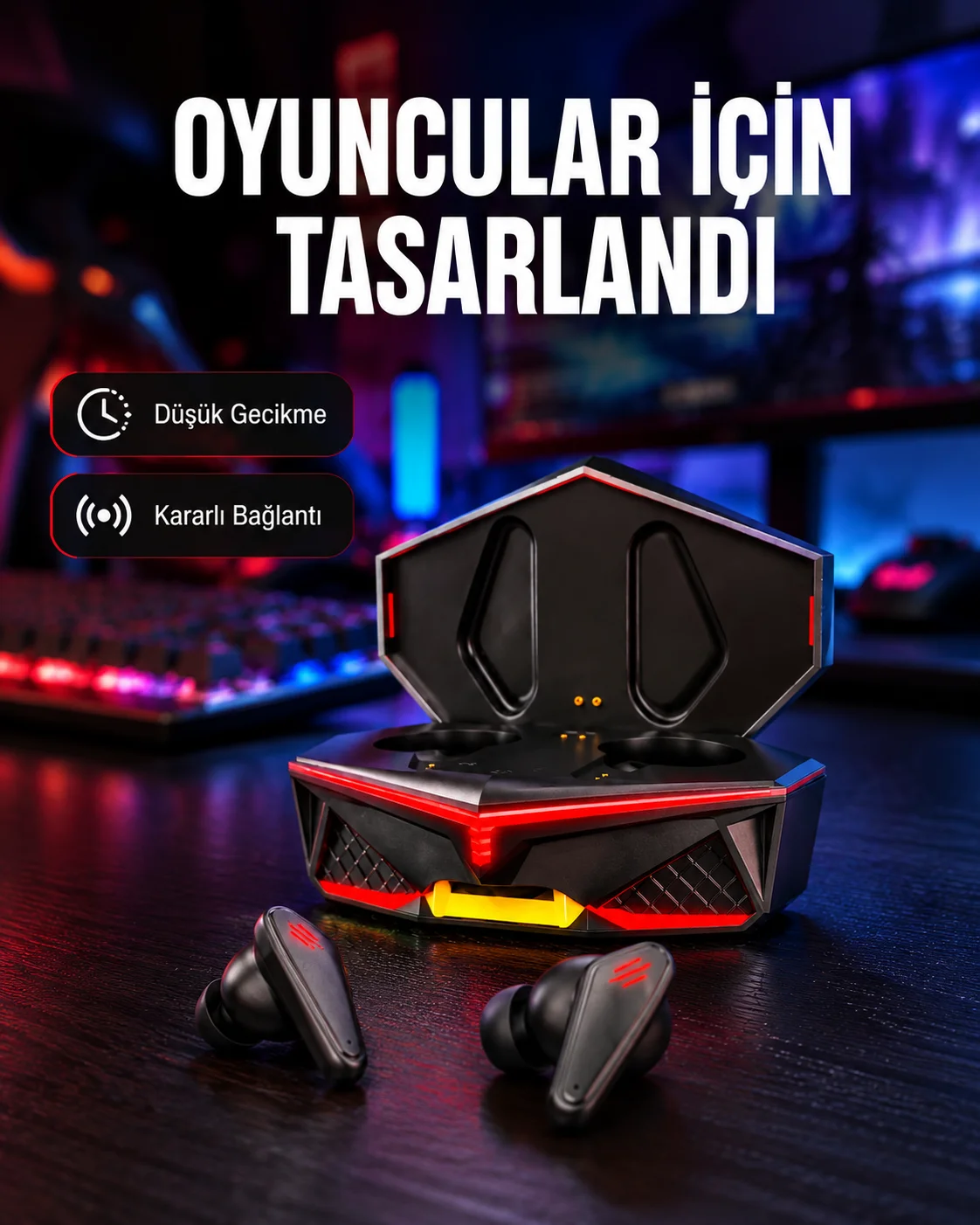 Led Işıklı Metal Kasa Kablosuz Kulaklık Yeni Nesil Led Işıklı Metal Kasa Kablosuz Kulaklık Yeni Nesil