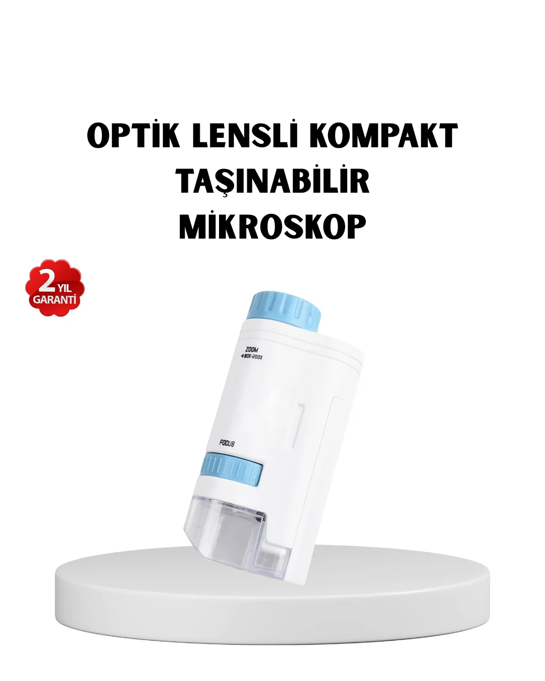 LED Işıklı Mikroskop 80X–200X Zoom Eğitici Bilim Seti ve Taşınabilir LED Işıklı Mikroskop 80X–200X Zoom Eğitici Bilim Seti ve Taşınabilir