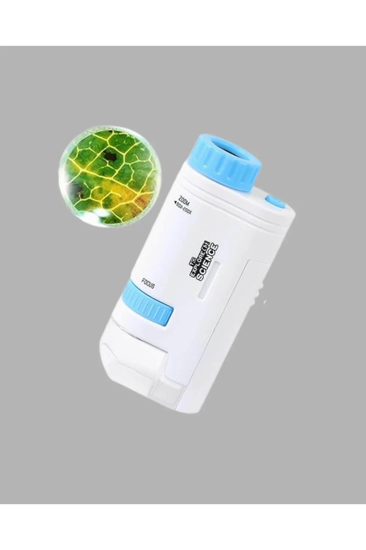 Led Işıklı Mikroskop 80X–200X Zoom Eğitici Bilim Seti Ve Taşınabi