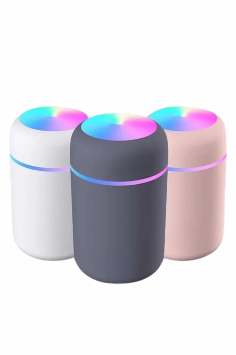 LED Işıklı Mini Nemlendirici - Aromaterapi, Oda Kokusu ve USB Bağlantılı Nemlendirici