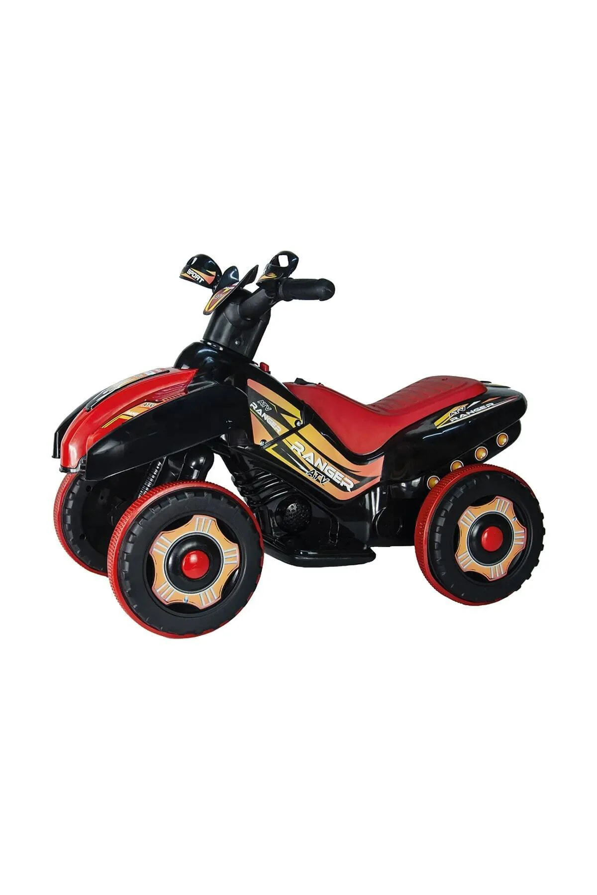 Led Işıklı Müzikli Akülü Atv-motor Kırmızı