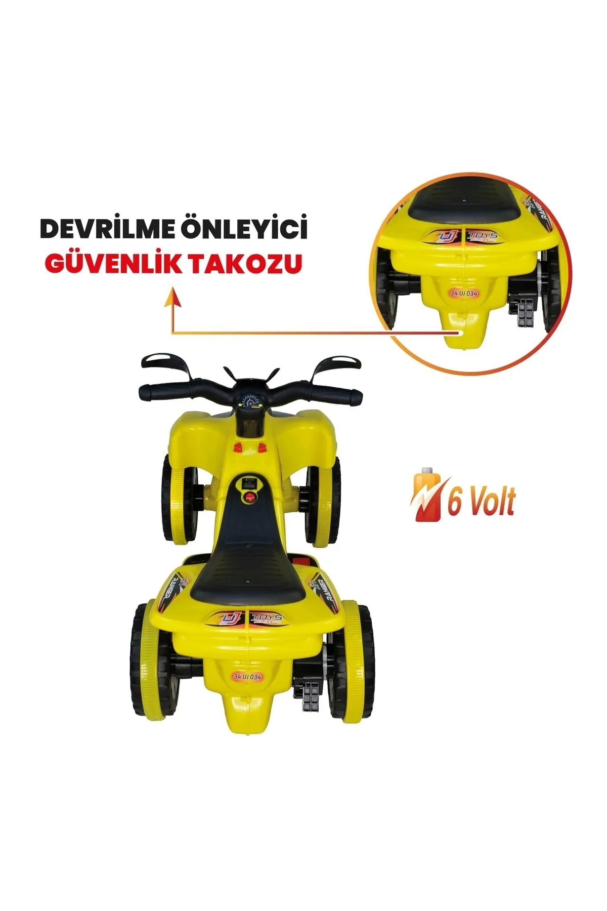 Led Işıklı Müzikli Akülü Atv