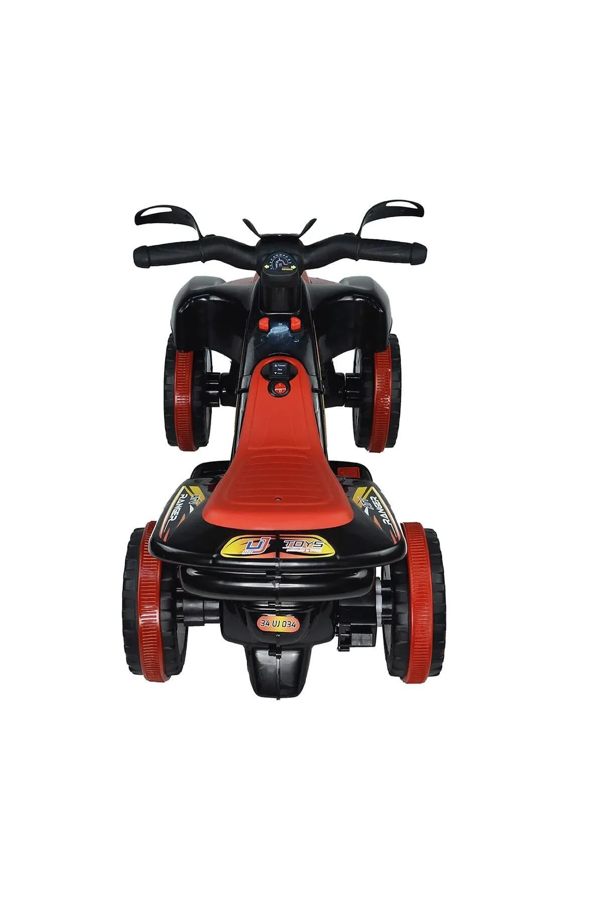 Led Işıklı Müzikli Akülü Atv-motor Kırmızı