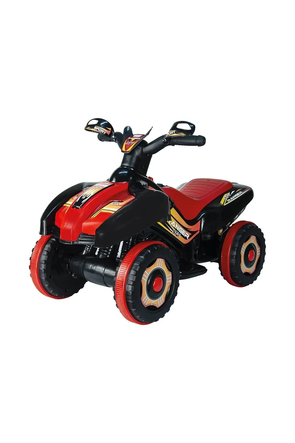 Led Işıklı Müzikli Akülü Atv-motor Kırmızı