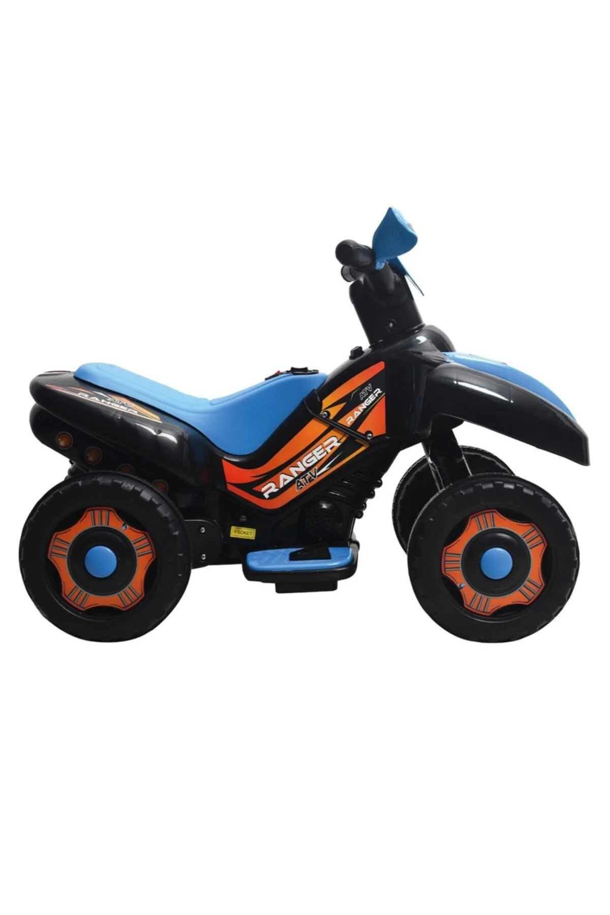 Led Işıklı Müzikli Akülü Atv-motor Mavi