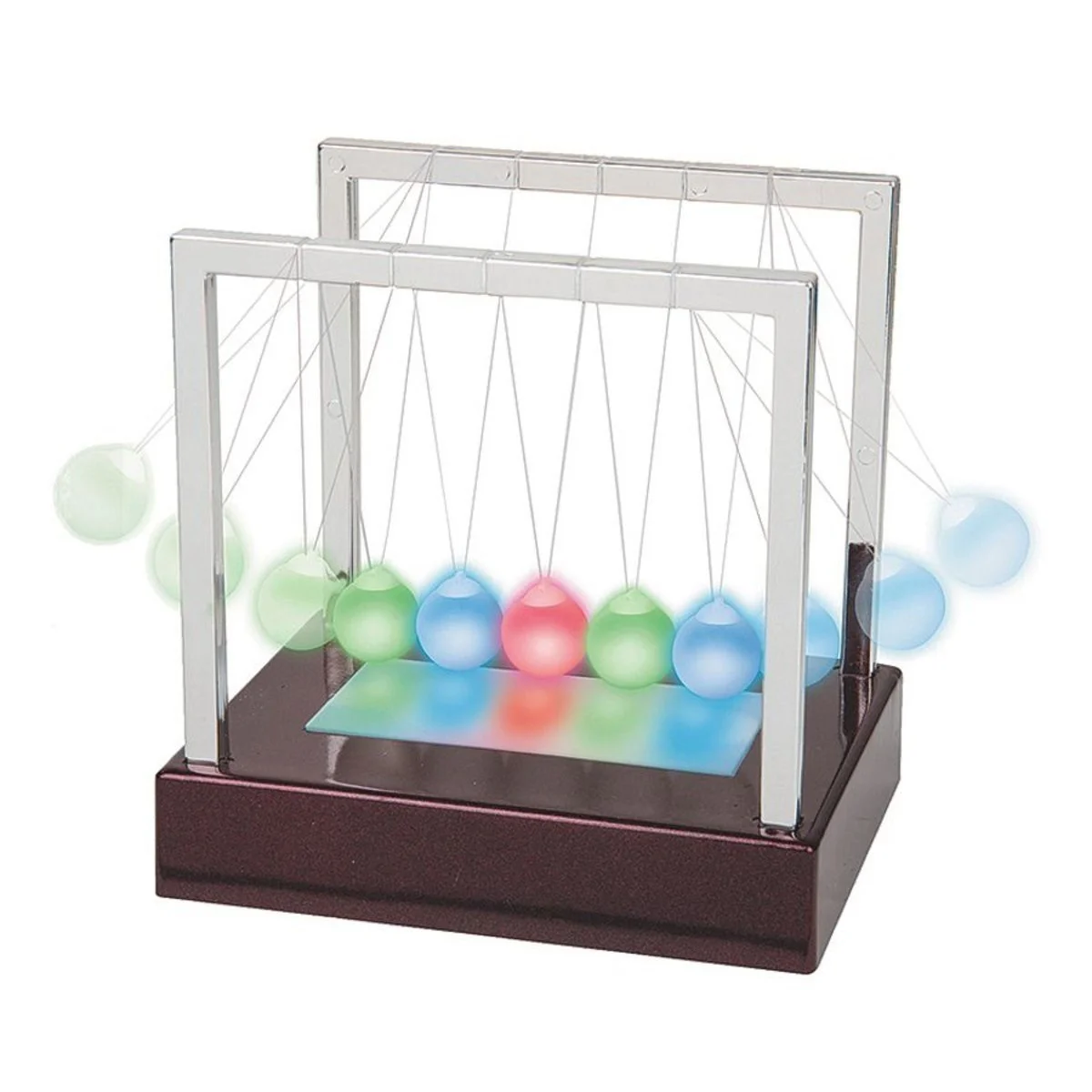 Led Işıklı Newtons Balans Newton Beşiği Topları Bilye Büyük Boy ( Led Işıklı Newtons Balans Newton Beşiği Topları Bilye Büyük Boy (