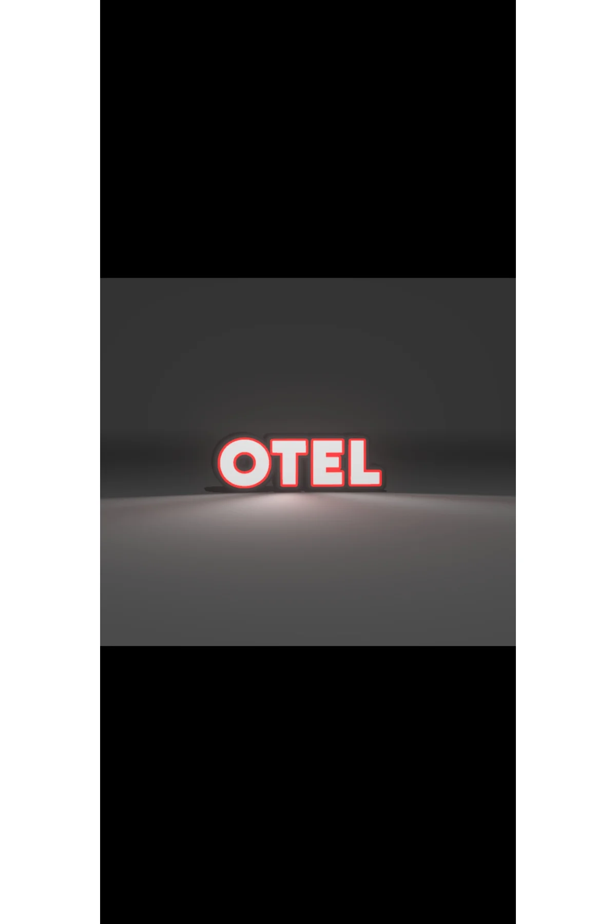 LED IŞIKLI OTEL TABELA