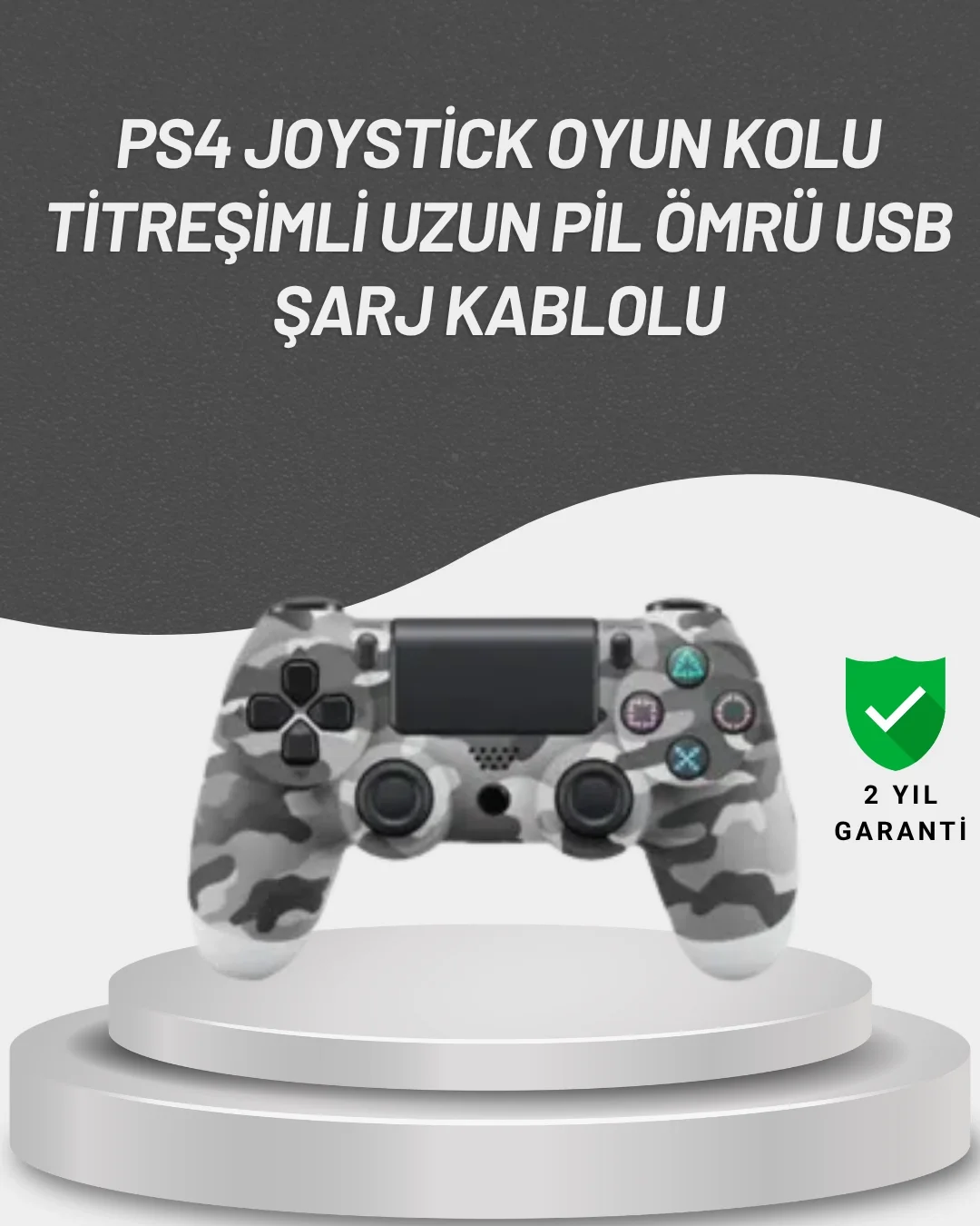 LED Işıklı Oyun Kolu – Durum Göstergeli Şık Tasarım