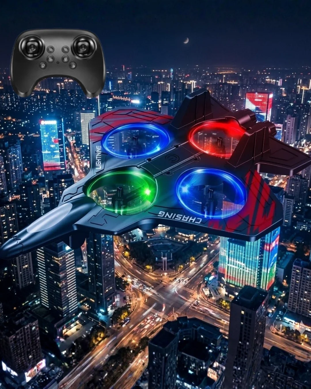 LED Işıklı Oyuncak Drone Fighter Jet Tasarımlı Uzaktan Kumandalı Uçak Fiyatı, Yorumları ve Özellikleri