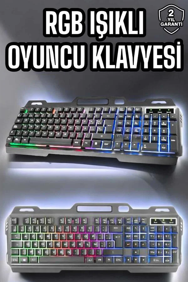 Led Işıklı Oyuncu Klavye Usb Girişli RGB Işıklı Q Klavye Mouse Hediyeli Fiyatı, Yorumları ve Özellikleri