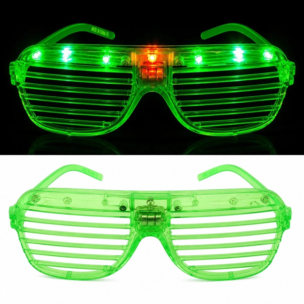LED Işıklı Panjur Parti Gözlüğü Yeşil Renk Shutter Gözlük LED Işıklı Panjur Parti Gözlüğü Yeşil Renk Shutter Gözlük Fiyatı, Yorumları ve Özellikleri