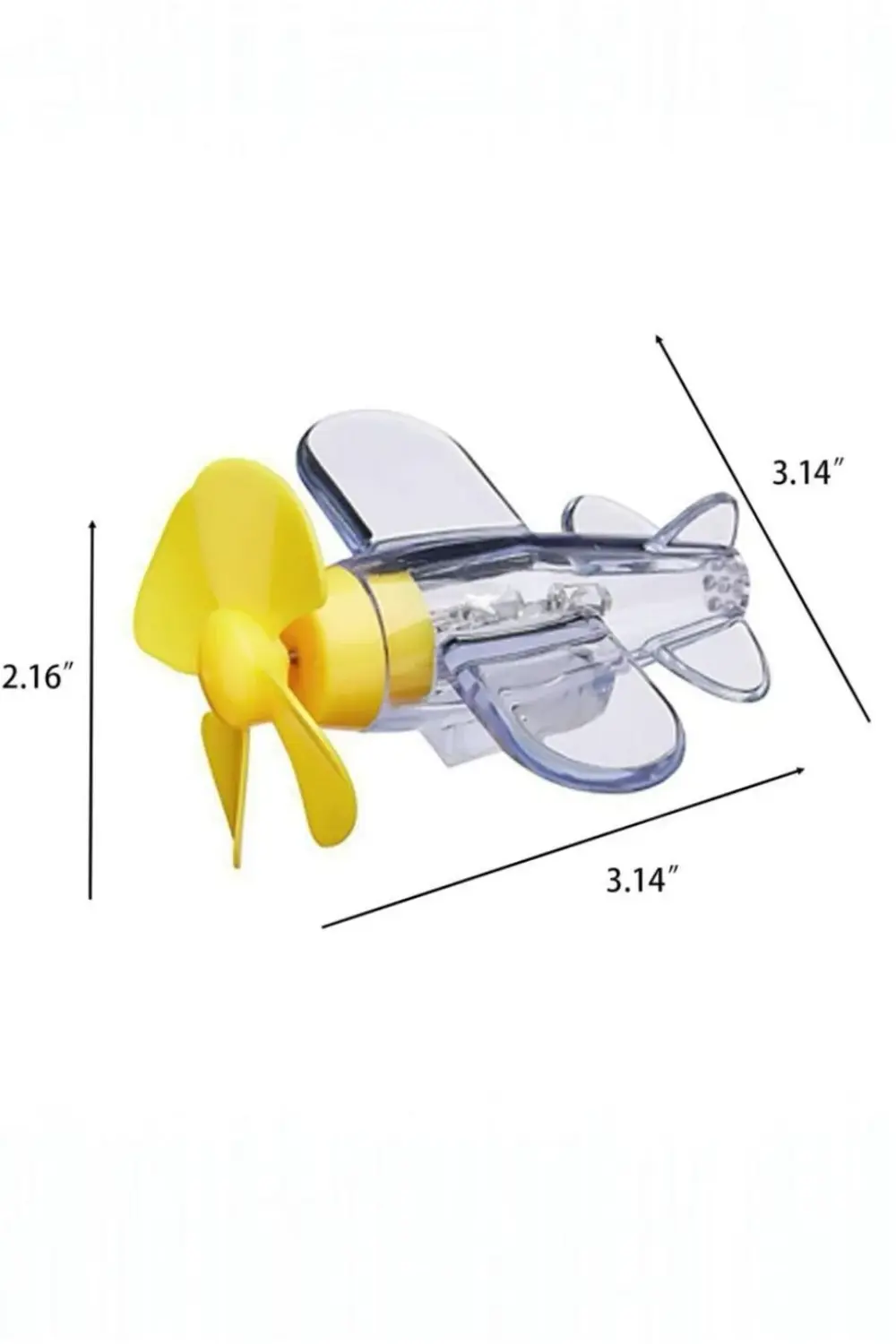 LED Işıklı Pervaneli Süs – Kırmızı & Mavi | Pilsiz, Yapışkanlı Ak