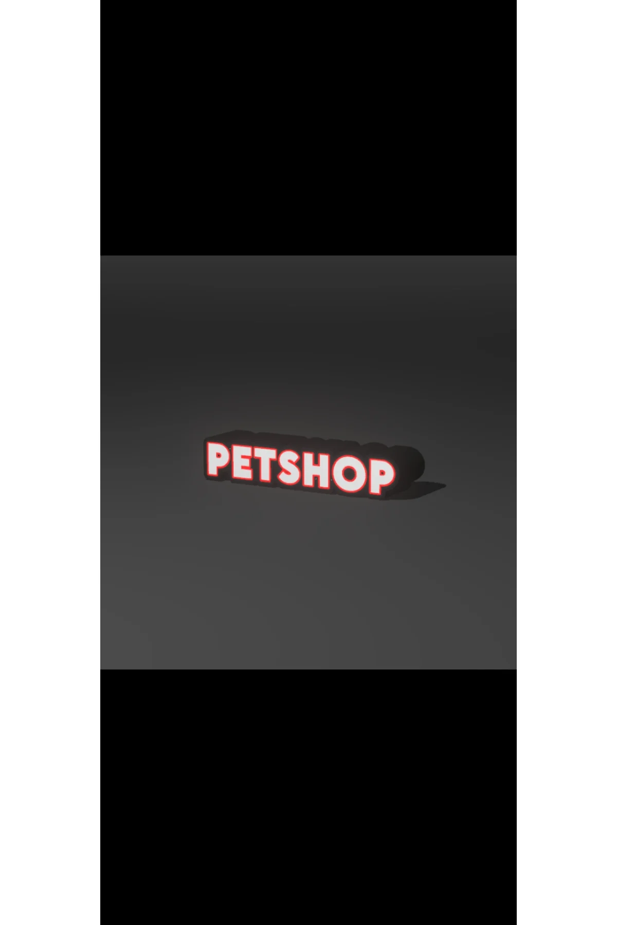 LED IŞIKLI PETSHOP TABELA