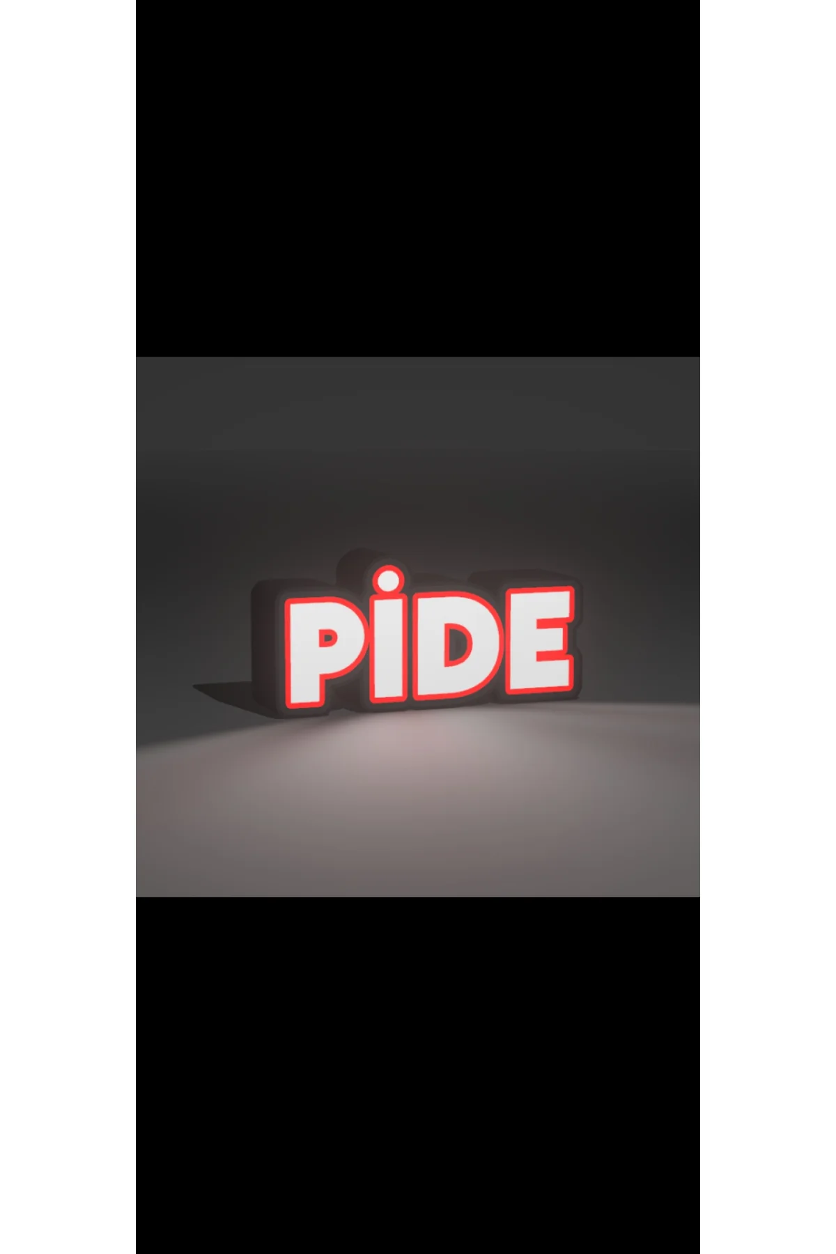 LED IŞIKLI PİDE TABELA