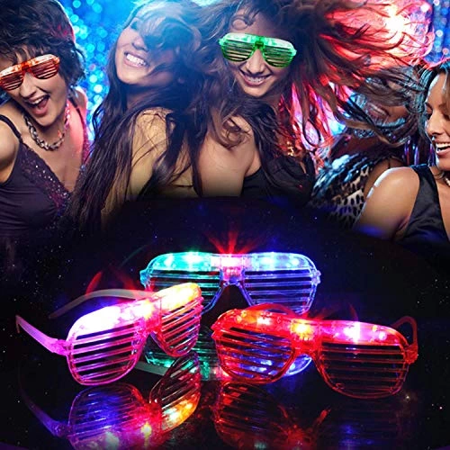 Led Işıklı Pilli Panjur Şekilli Rengarenk Yanıp Sönen Lüks Parti