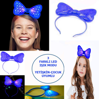 Led Işıklı Pilli 3 Farklı Modda Yanan Yıldızlı Fiyonk Parti Tacı Led Işıklı Pilli 3 Farklı Modda Yanan Yıldızlı Fiyonk Parti Tacı