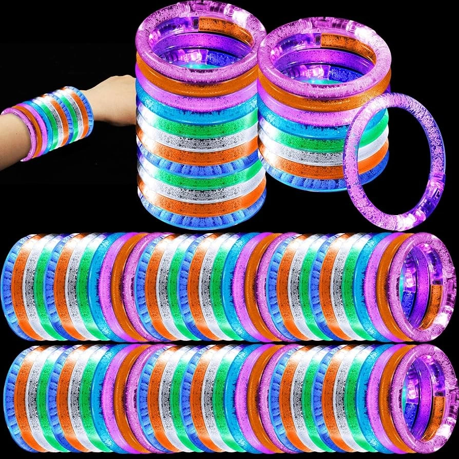 Led Işıklı Pilli Işıklı Rengarenk Bileklik Işıklı Bilezik Karışık