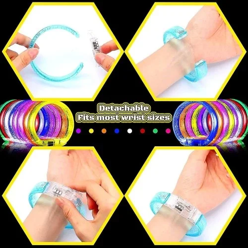 LED Işıklı Pilli Bileklik