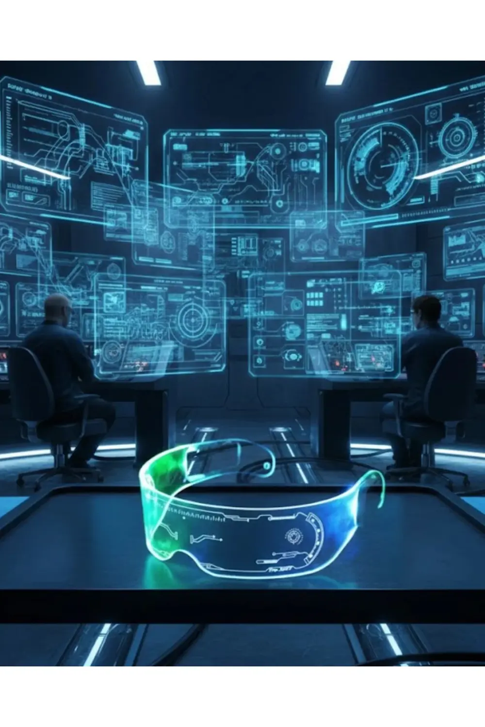 Led Işıklı Rave Gözlüğü 7 Renk 5 Işık Modu Futuristik Tasarım