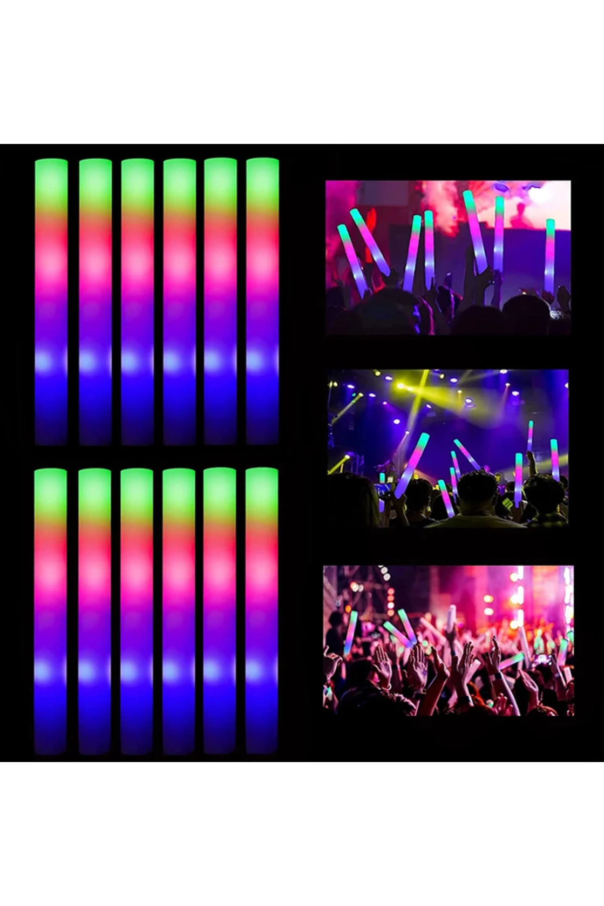 Ok Aksesuar Led İşıklı Rengarenk Sünger Parti Çubuk İşıklı Kauçuk Sopa 46 Cm Ok Aksesuar Led İşıklı Rengarenk Sünger Parti Çubuk İşıklı Kauçuk Sopa 46 Cm