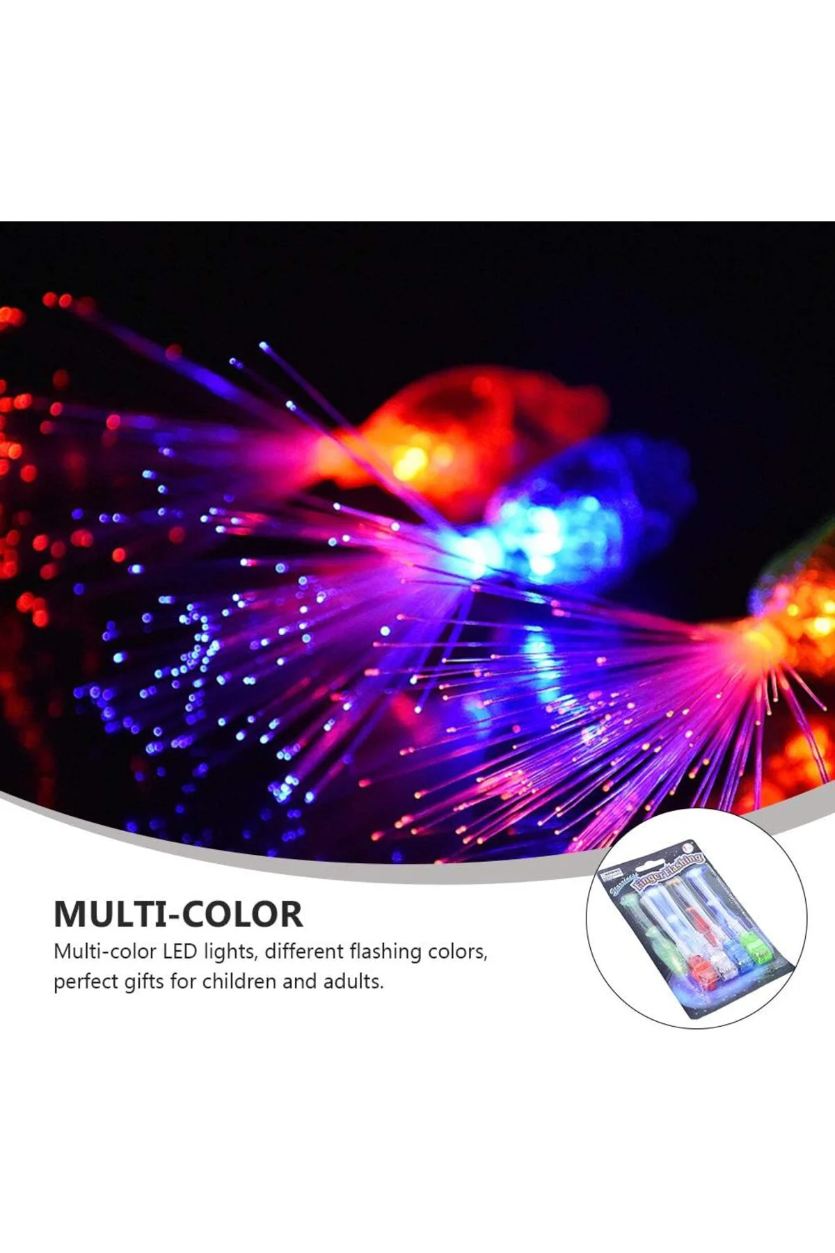 Led Işıklı Renkli Püsküllü Parmak Işığı 4 Renk 4 Adet GO506089Go Led Işıklı Renkli Püsküllü Parmak Işığı 4 Renk 4 Adet GO506089Go