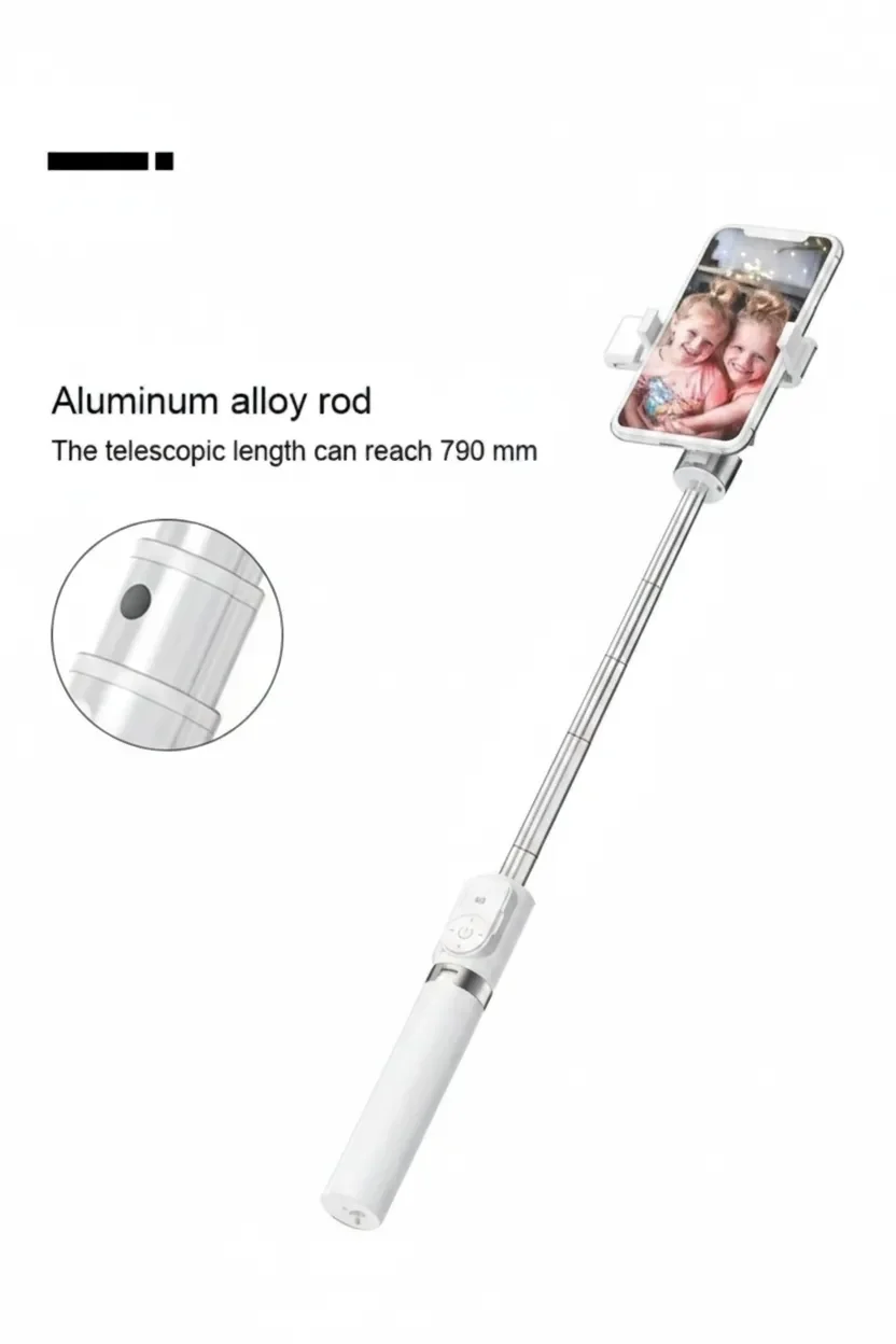 Led Işıklı Selfie Çubuğu Bluetooth Kumandalı Kablosuz Tripot Selfie Monopod Selfie Stick (Beyaz) Led Işıklı Selfie Çubuğu Bluetooth Kumandalı Kablosuz Tripot Selfie Monopod Selfie Stick (Beyaz)