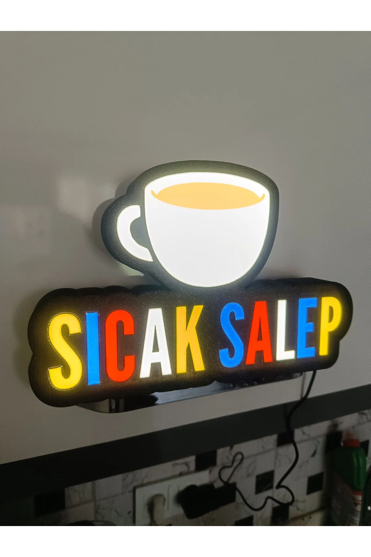 LED IŞIKLI SICAK SALEP CAFE RESTORAN