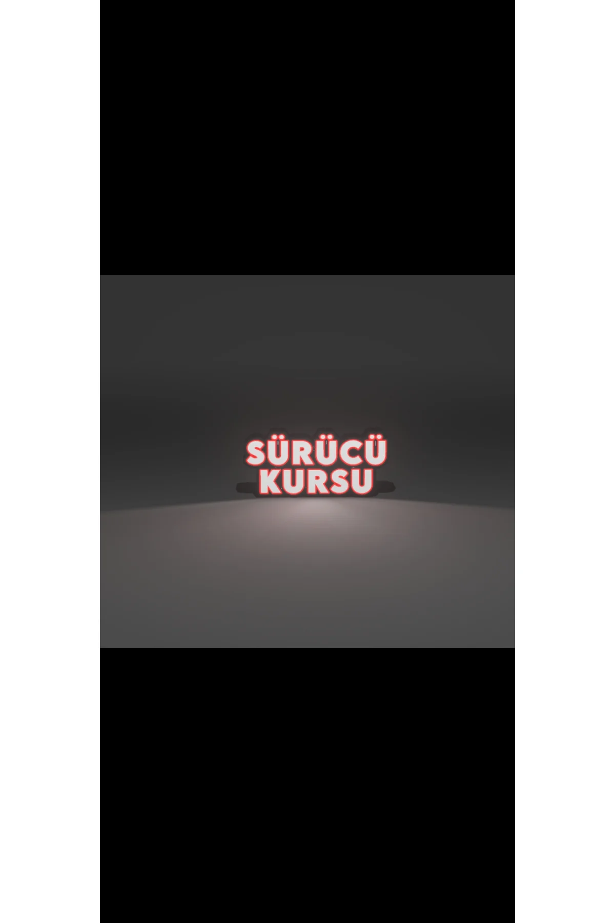 LED IŞIKLI SÜRÜCÜ KURSU TABELA