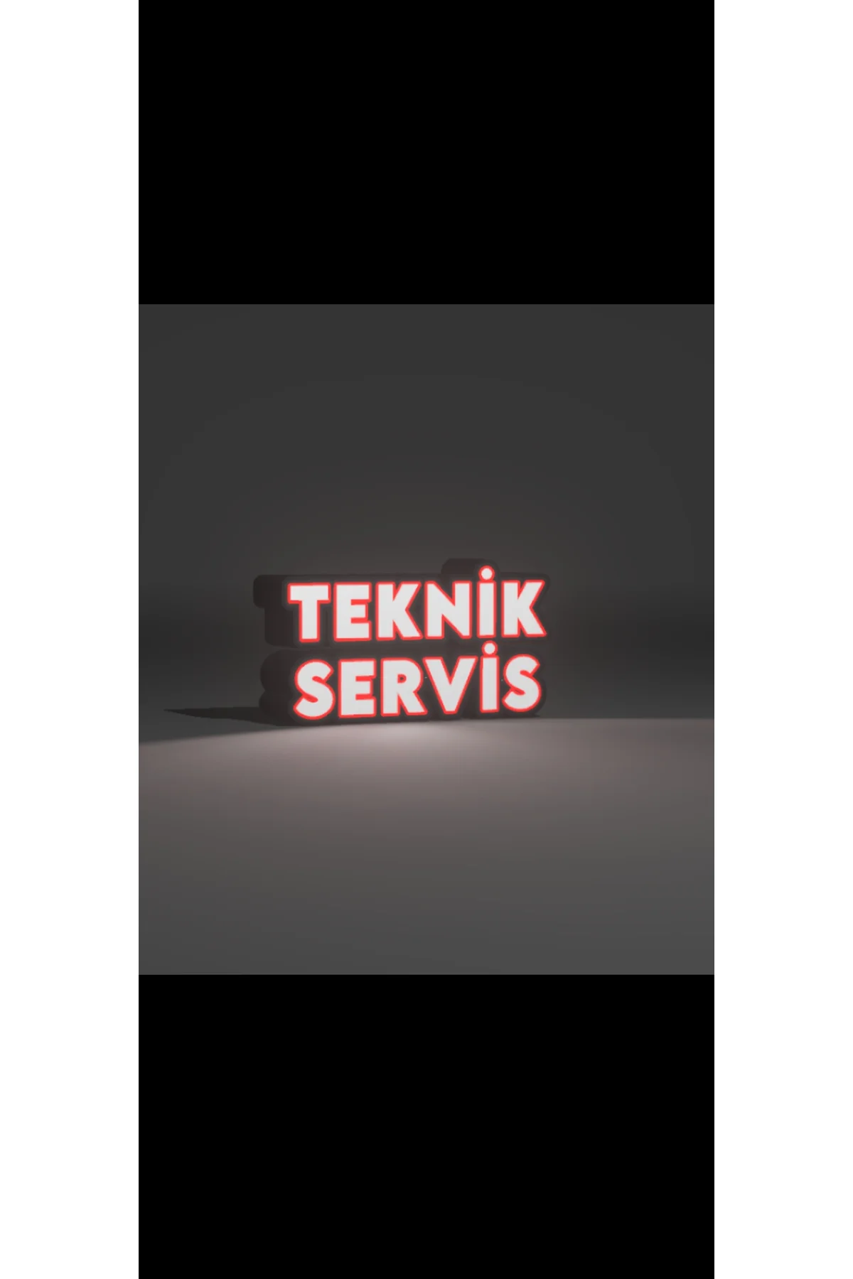 LED IŞIKLI TEKNİK SERVİS TABELA