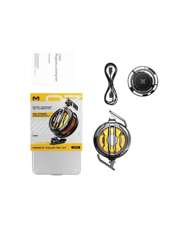 LED Işıklı Telefon Soğutucu | Ultra Sessiz Fan | Mıknatıslı ve Ap