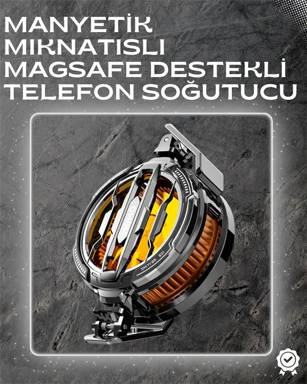 Led Işıklı Telefon Soğutucu Ultra Sessiz Fan Mıknatıslı Ve Aparat