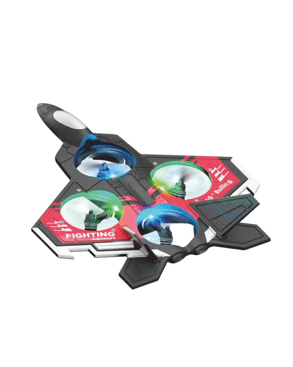 LED Işıklı Uzaktan Kumandalı Drone Fighter Jet Oyuncak Uçak 360 Dönüş